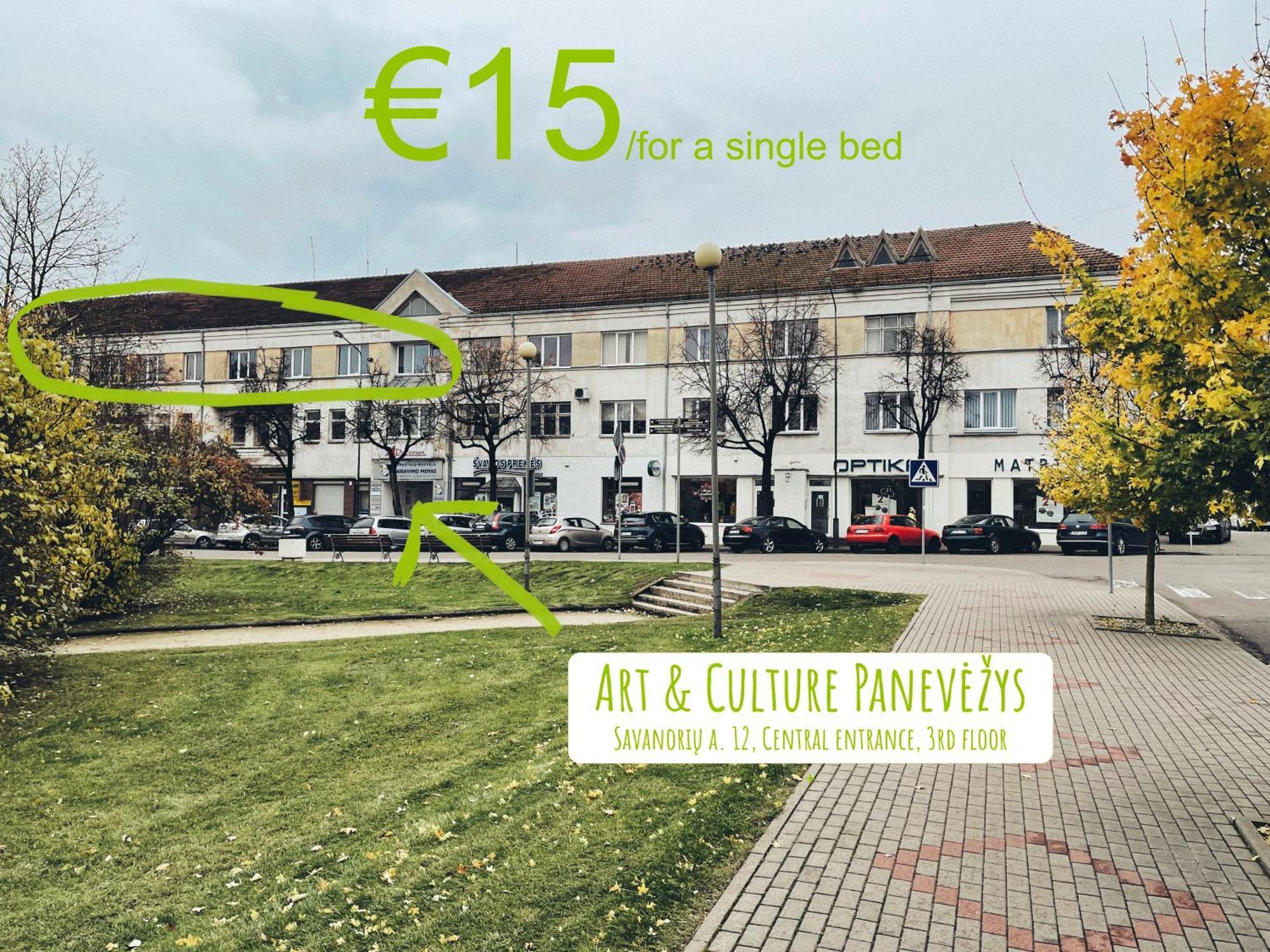 Art & Culture Panevezys Hostel Exterior foto